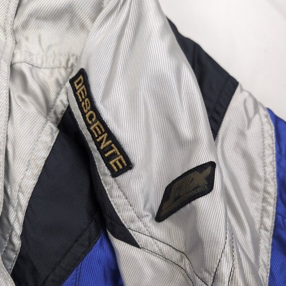 Vintage Descente Men's Ski/Snowboard Winter Jacket Silver Blue Black, Large - Picture 6 of 14